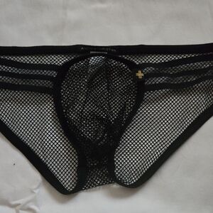 Black Mesh Briefs